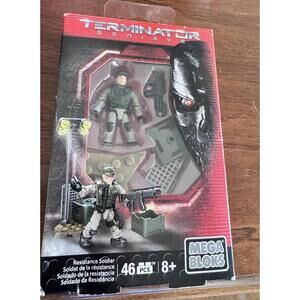 New Mega Bloks Terminator Genisys Resistance Soldier Figure